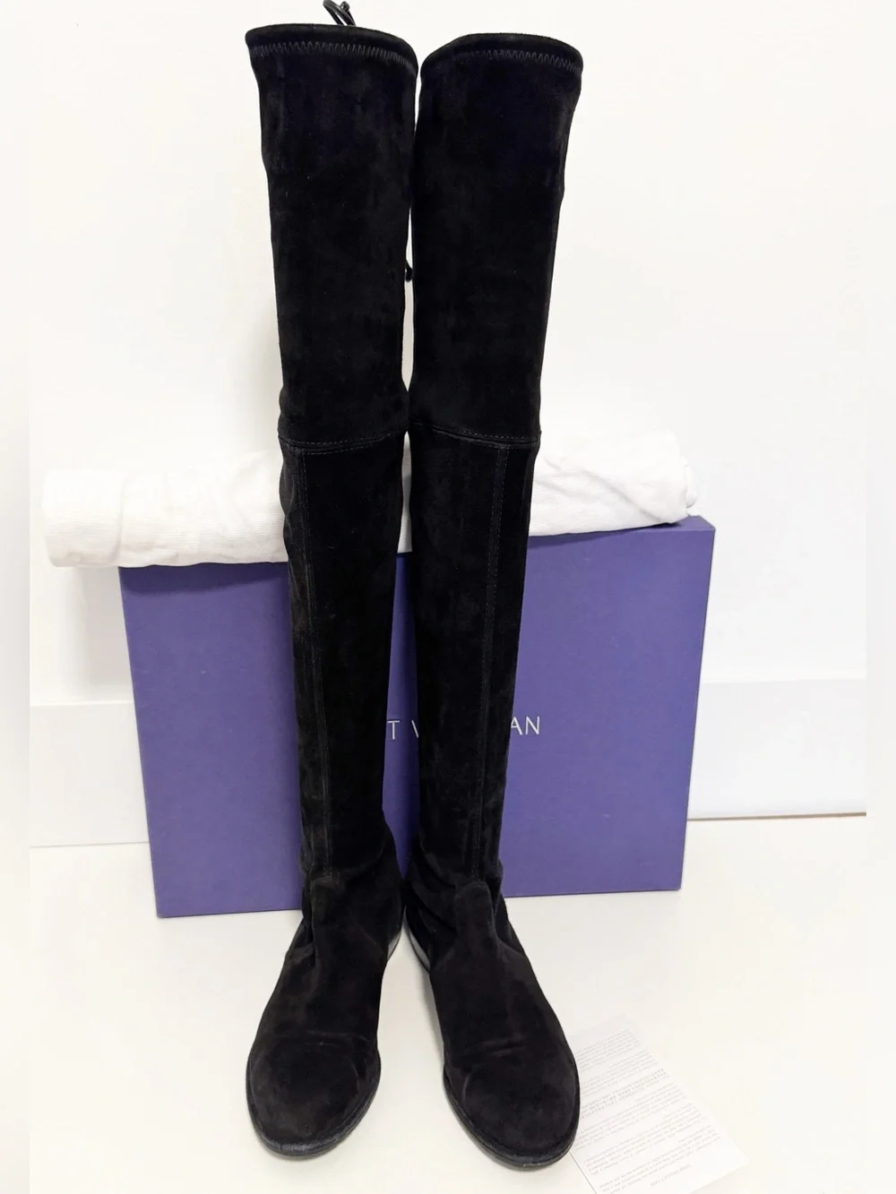 Stuart Weitzman Lowland Over the Knee Boots Black Size 6.5